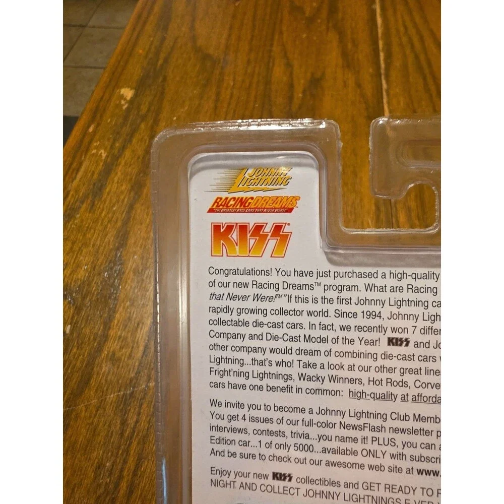 KISS Die Cast Car and Card #26 Paul Stanley Johnny Lightning 1997 1:64 MOC